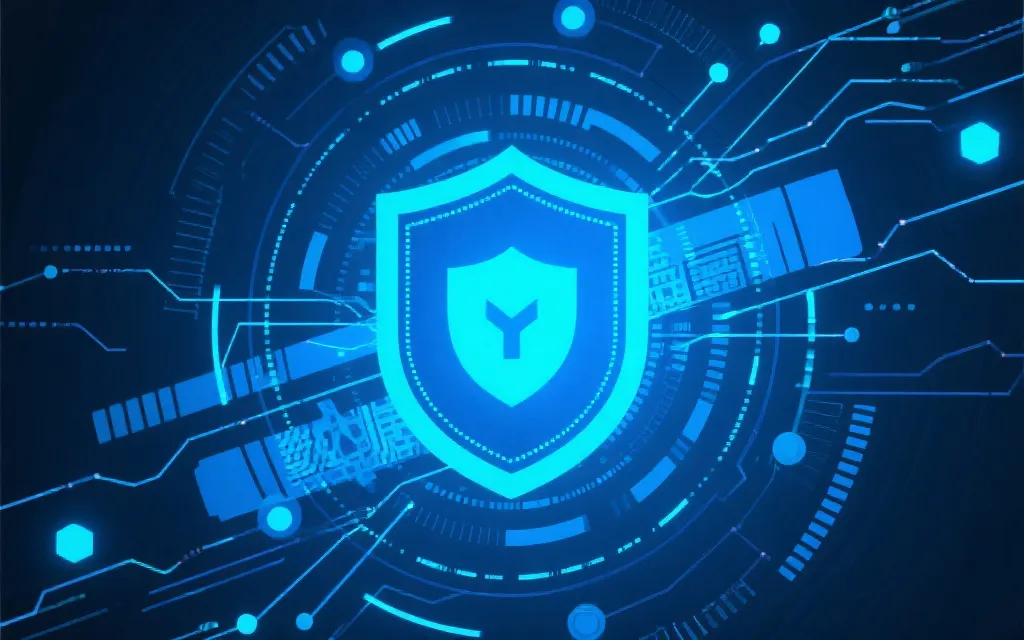 抽象的信息安全加密图，数据流动中体现保护机制